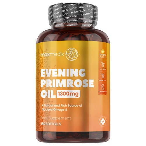Evening Primrose Oil Softgels - 1300 mg 180 Softgels - Essential Fatty Acid Softgels For Menopausal Support
Evening Primrose Oil Softgels - 1300 mg 180 Softgels - Essential Fatty Acid Softgels For Menopausal Support
