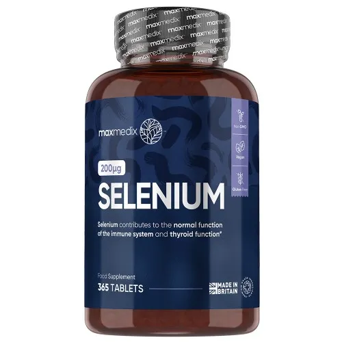Selenium - 200mg 365 Tablets - High Strength Selenium Supplement