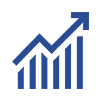 bar chart where the graph is going up and an arrow showing it to show success bar chart where the graph is going up and an arrow showing it to show success