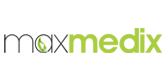 logo of premium health and wellbeing products for men and women, maxmedix