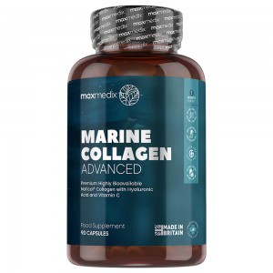 Marine Collagen Advanced Supplements - Bottle of 90 Capsules