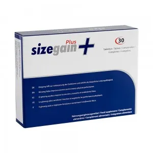 Box of SizeGain Plus Tablets - Front