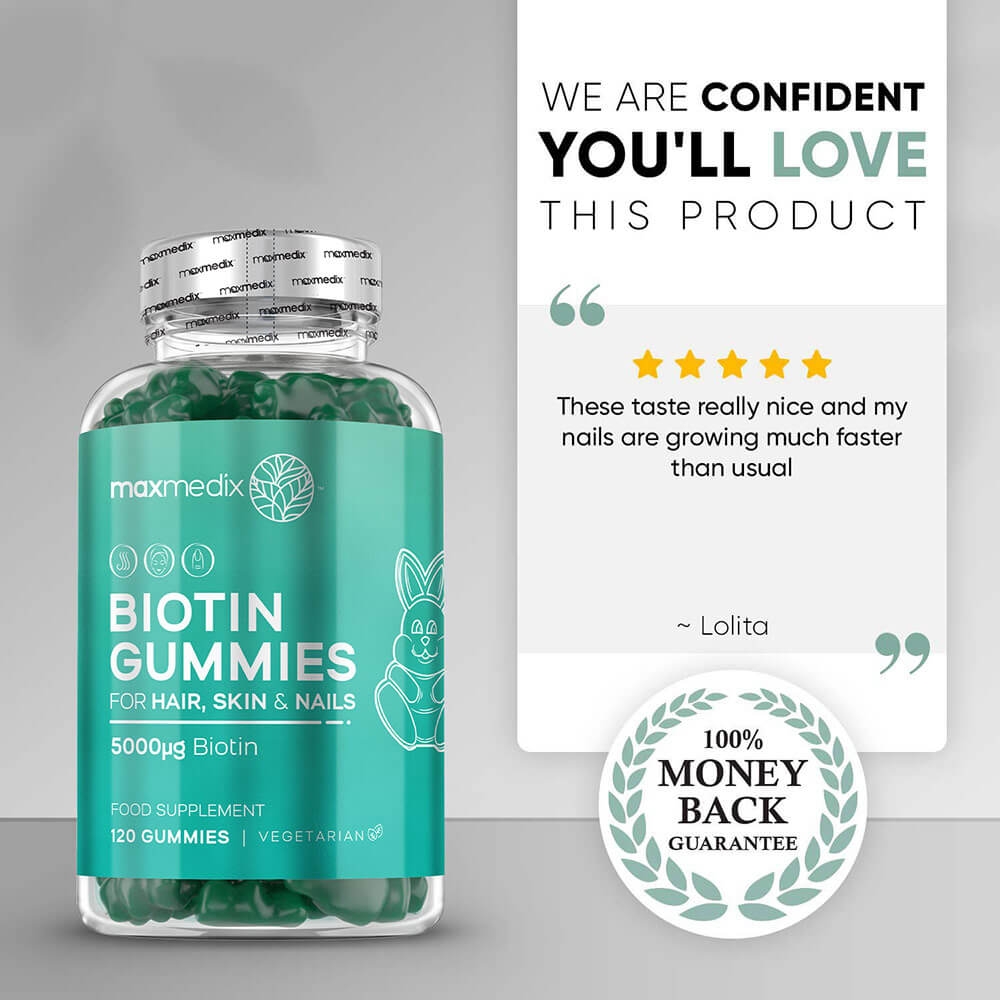 Biotin Gummies For Hair, Skin and Nails| Chewable Beauty Supplement | ShytoBuy UK Biotin Gummies For Hair, Skin and Nails| Chewable Beauty Supplement | ShytoBuy UK