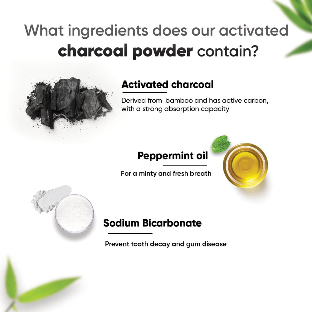 Ingredients of mySmile Activated Charcoal Powder