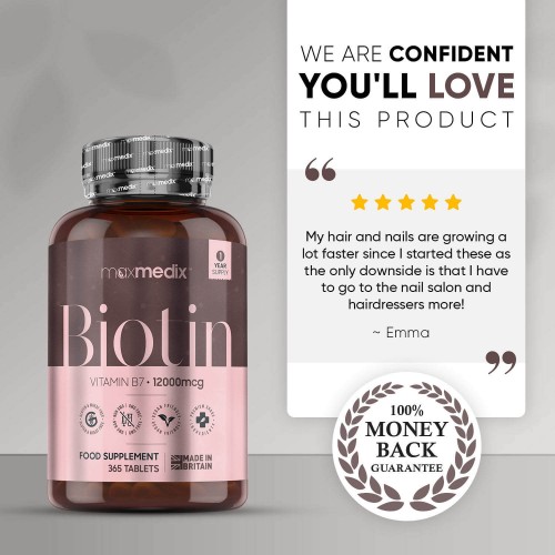 Maxmedix Biotin Tablets Vitamin B7 For Thinning Hair ShytoBuy