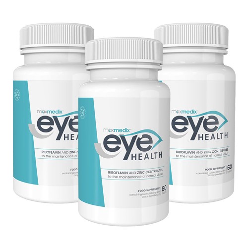 

Eye Health - Dietary Supplement Concerning Vision & Sight - 60 Tablets for 1 Month Supply - 3 Packs