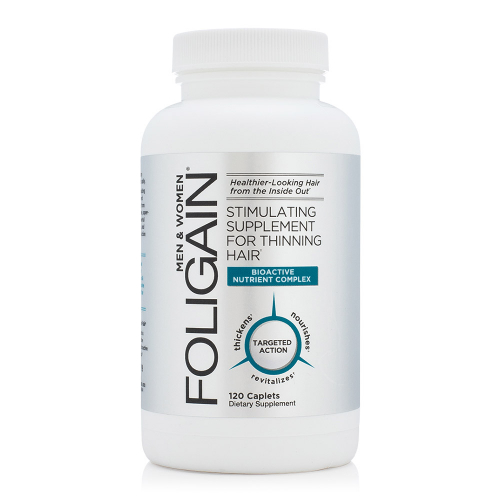 

Foligain Stimulating Supplement for Thinning Hair - 120 Capsules - For Men & Women - Vegan Friendly