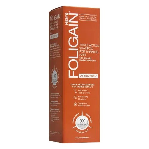 Foligain Trioxidil Shampoo for Men packaging