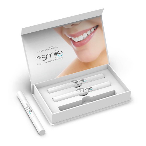 Eco Masters mySmile Teeth Whitening Pen - 3 x 2ml Teeth l Natural Teeth Whitening Gel Pen 