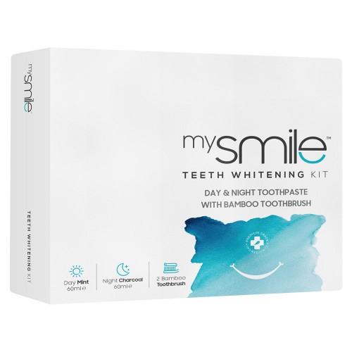

mysmile Day and Night Toothpaste with Brush - Teeth Whitening Kit