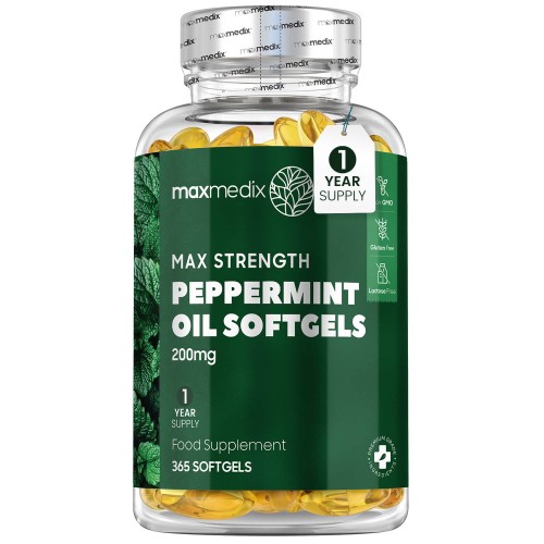 Peppermint Oil Capsules 200mg 365 Softgels For Bad Breath ShytoBuy