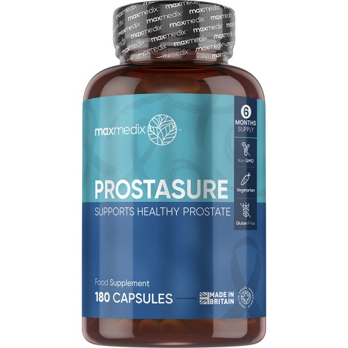 ProstaSure - 180 Capsules For Prostate Health Supplements - With Saw Palmetto & Nettle Leaf Extract - maxmedix