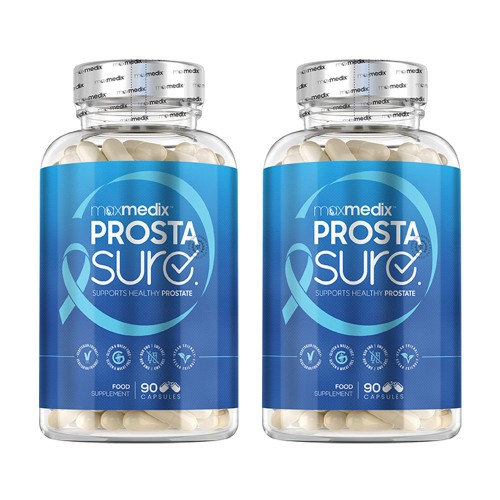 

Maxmedix ProstaSURE - Natural Prostate Support Supplement - With Beta-Sitosterol & Saw Palmetto - 180 Vegan Capsules - 2 Pack