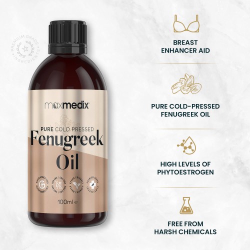 Buy Pure Cold Pressed Fenugreek Oil For Natural Breast Enhancement