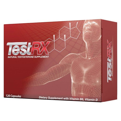 

TestRX - 120 Capsules With Vitamin B6 and D3 - Natural Test Supplement
