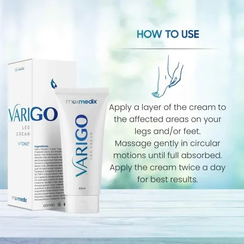 How To use Maxmedix Varigo Cream for veins in leg
