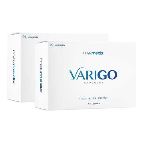

maxmedix VariGo Pills - Clinically Proven Premium Capsules - 7 Natural Active Ingredients to help Varicose Veins - Leg Vein Pills - 2 Packs