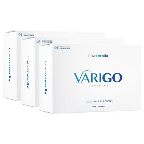 

maxmedix VariGo Pills - Clinically Proven Premium Capsules - 7 Natural Active Ingredients to help Varicose Veins - Leg Vein Pills - 3 Packs