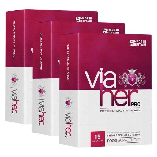 ViaHer Pro - Supplement for Intense Intimacy for Women - Female Libido Pills - Enhancer for Female Drive - Natural Energy Boost - 3 Pack
ViaHer Pro - Supplement for Intense Intimacy for Women - Female Libido Pills - Enhancer for Female Drive - Natural Energy Boost - 3 Pack