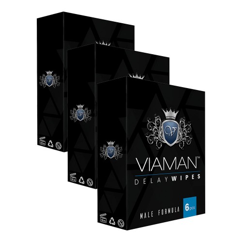 

Viaman Ejaculation Control Delay Wipes - Male Enhancement Delay Wipes, Discreet Delay Wipes to Control Ejaculation - 3 Packs