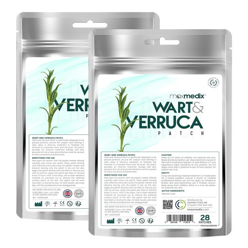 

Wart and Verruca Patch - 2 Packs - Hygienic, Mess Free Wart and Verruca Aid - Natural Pain Free Removal - Easy to Apply - Home Remedy - 10% Discount