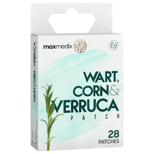 Wart Removal Patches - 28 Patches - Painless Wart, Verruca & Corn Removal for Hands & Feet