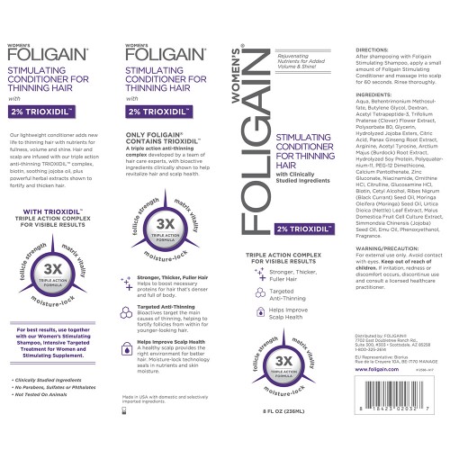 Foligain Conditioner for Women flat packaging 