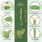 Features of Eco Masters Jade Facial Rollers And Gua Sha Kit